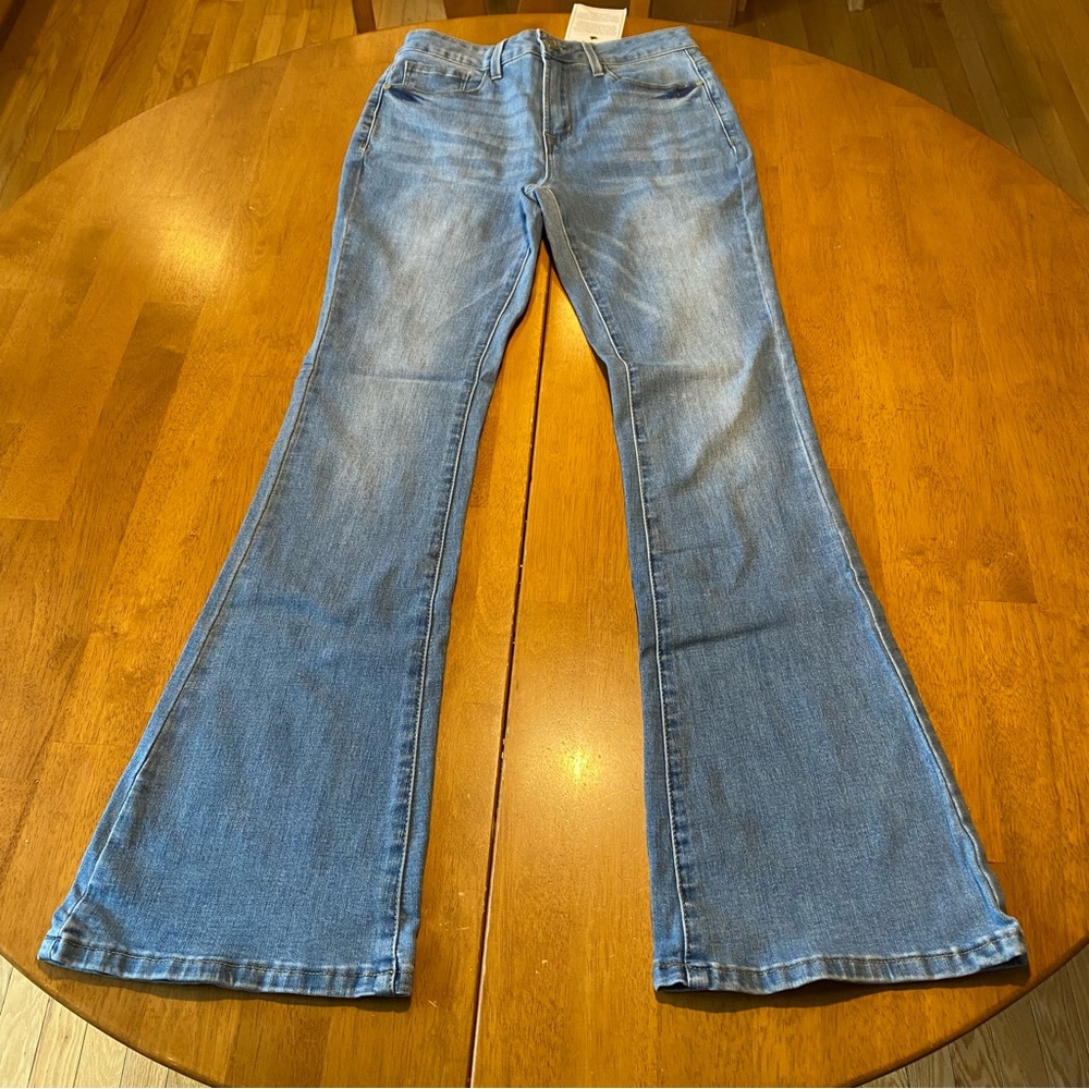 Flare Leg Fitted Womens Jeans